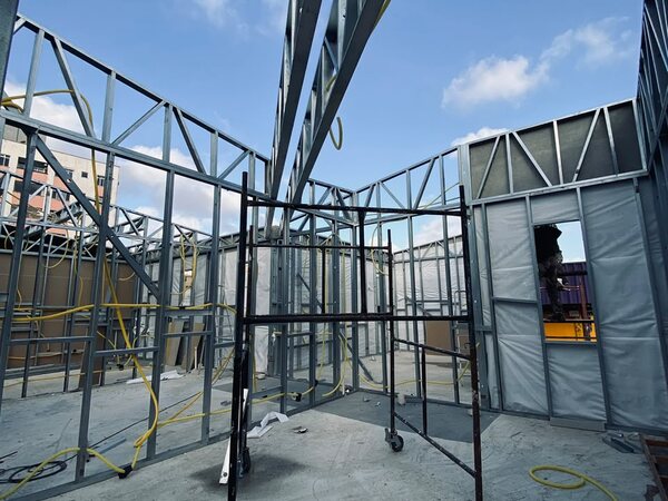 Construção modular em steel frame